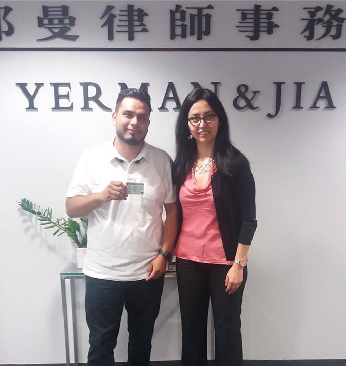 Congrats to our client who received his green card!  #greencard,  #immigrationla...