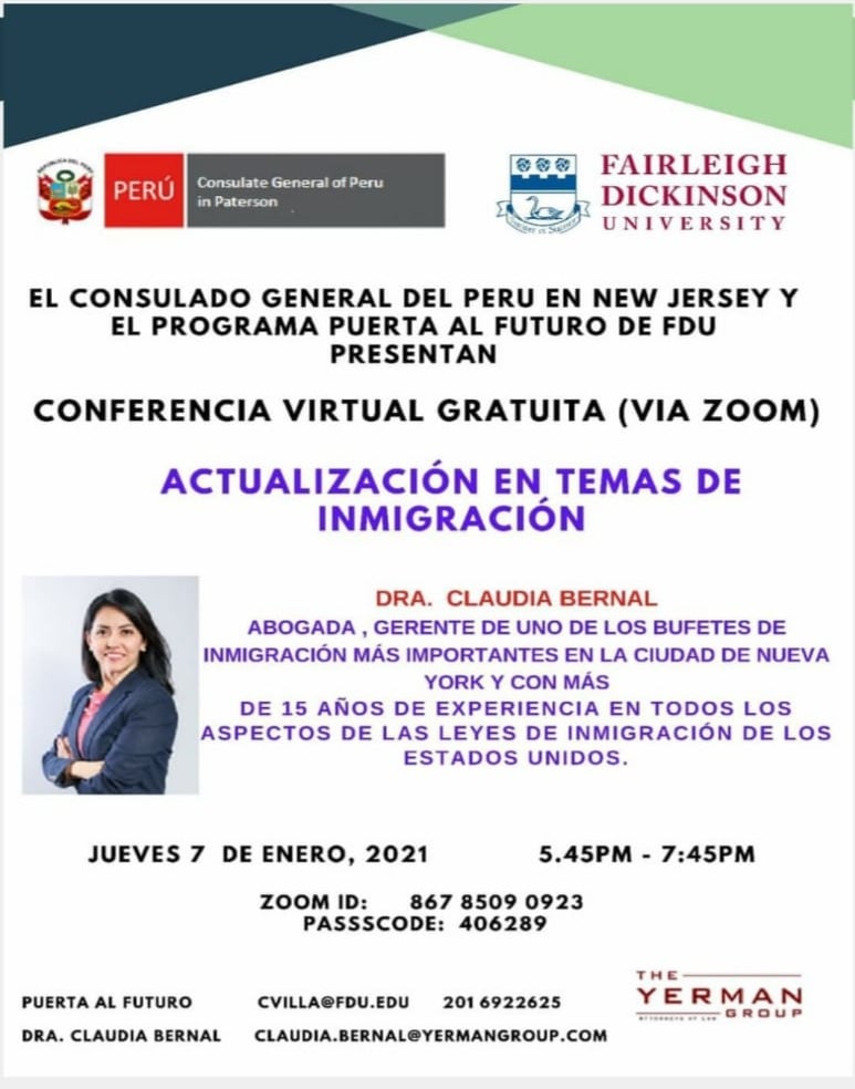 Invitamos a la comunidad a la charla gratuita sobre inmigración, organizada po...